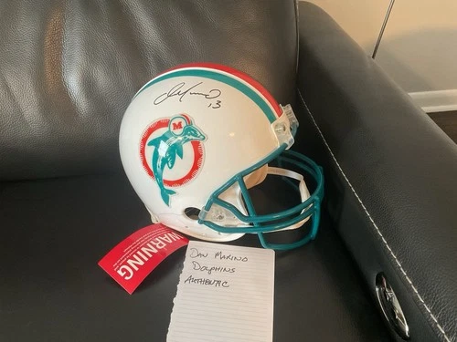 Dan Marino Miami Dolphins Original Autographed Football Helmet
