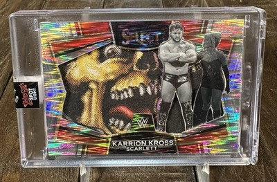 1/1 WWE KARRION KROSS Scarlett Custom Relic Art Card One-Off Prizm Ideal 4 Auto