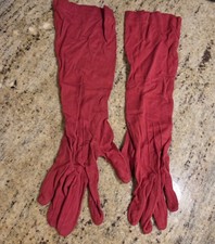 Vintage Womens Size S/M 6.5 Pink Formal 13.5" Long Gloves Hansen USA