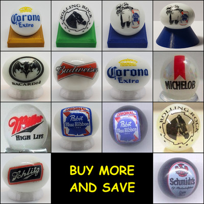 Beer & Alcohol Marbles Pick Your Marble (33 marbles w/ Stand) Buy more & Save