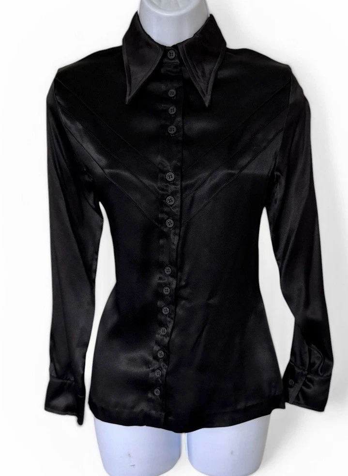 vintage satin western shirt products for sale | eBay