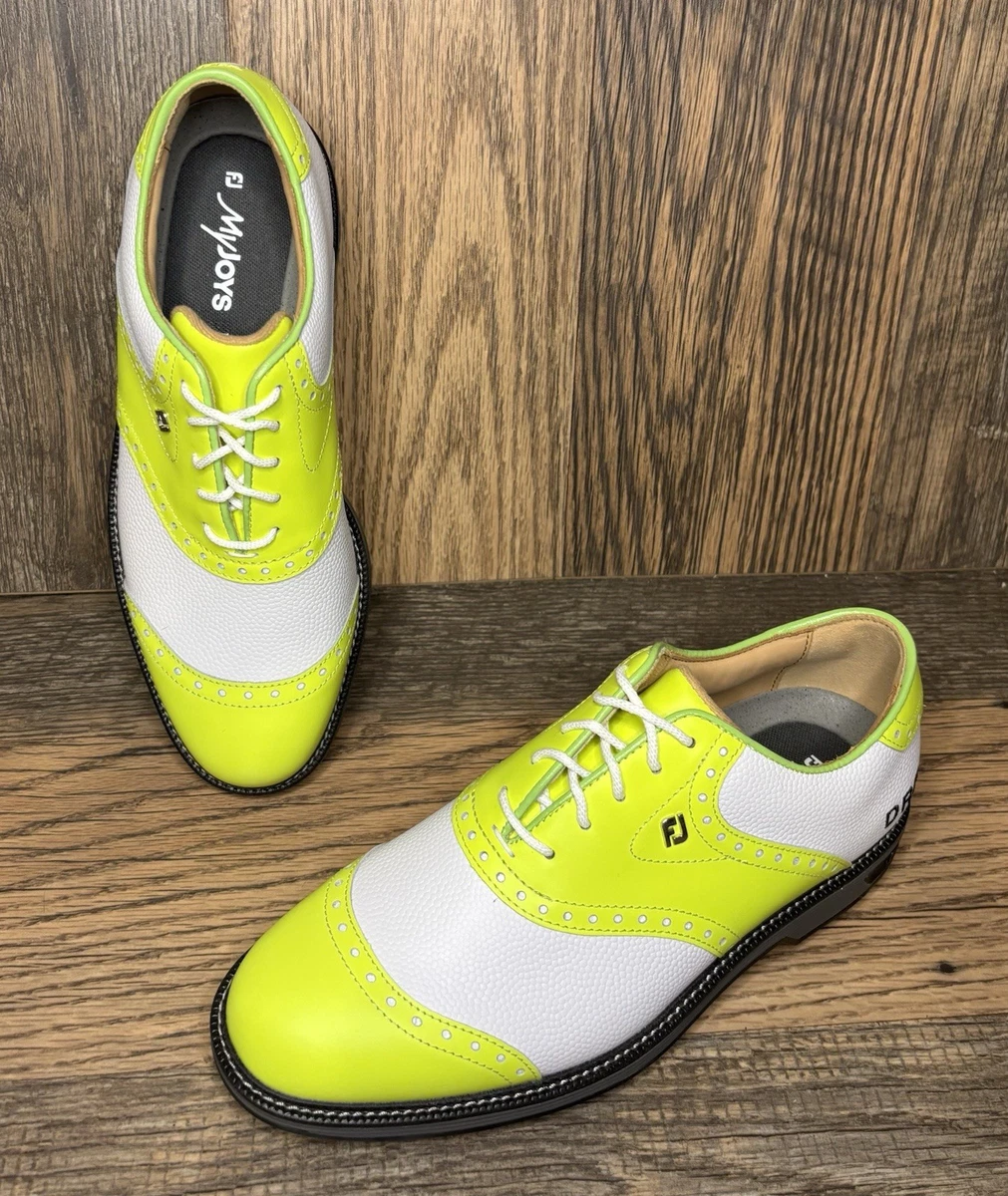 FOOTJOY Ortholite ゴルフシューズ ホワイト/イエロー FootJoy Yellow Golf Shoes for Men for sale | eBay