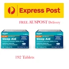 Amazon Basic Care Sleep Aid Doxylamine Succinate 192 Tablets, 25 mg, 2x96 Count