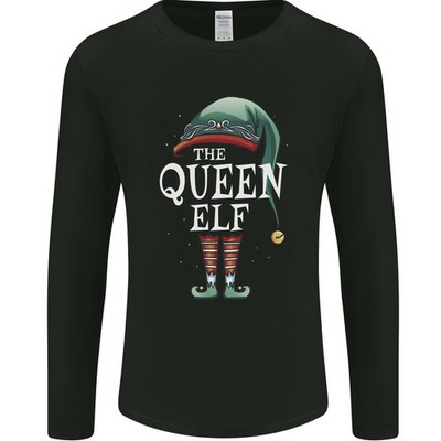 The Queen Elf Funny Christmas Xmas Mens Long Sleeve T-Shirt