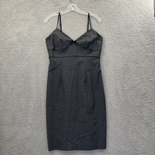 NWT Y2K Express Pencil Dress Gray Dark Sultry Coquette 90s Feminine Women's 12