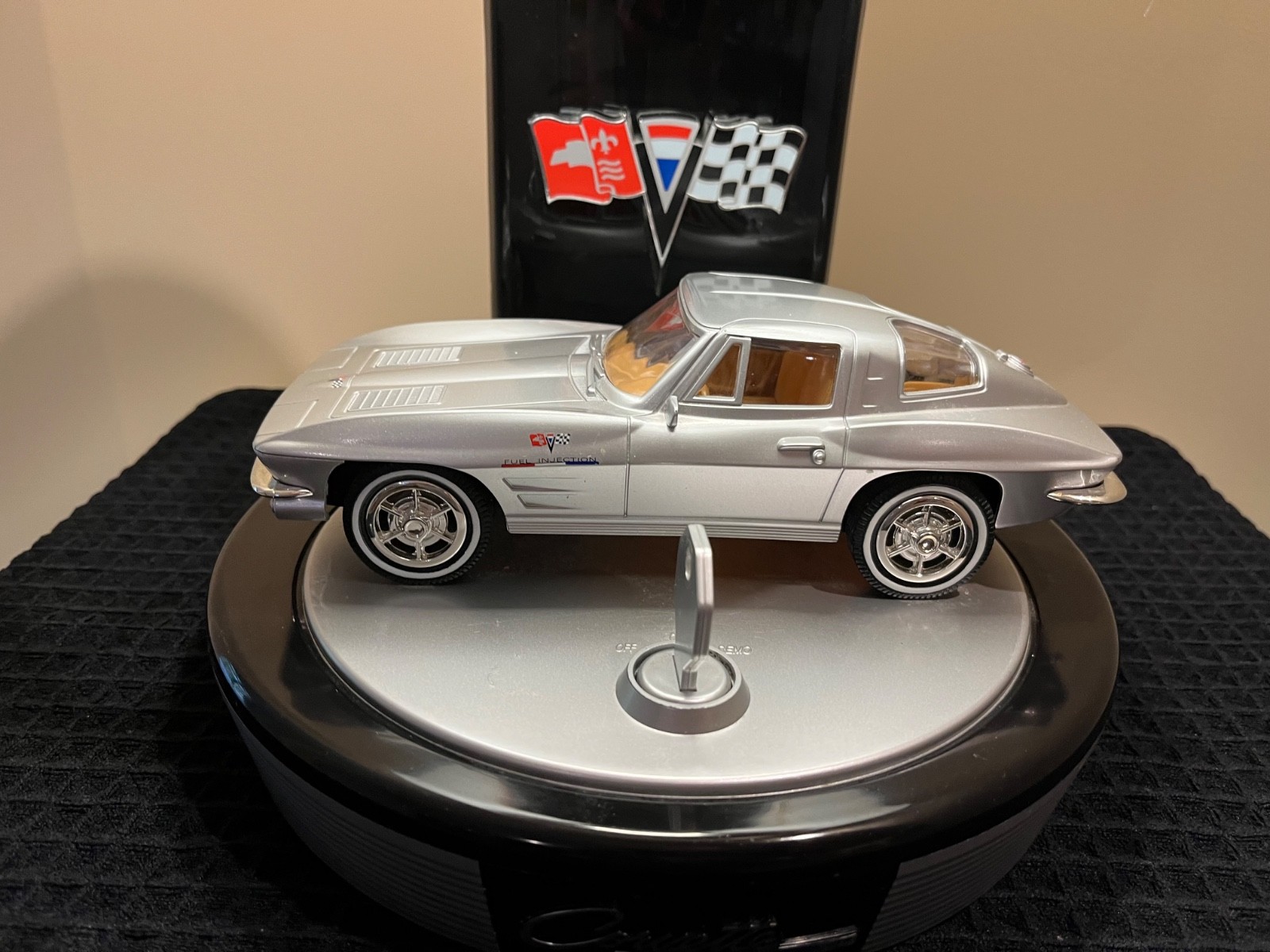 1963 Corvette Stingray Desk Table Lamp Working Light & Sound