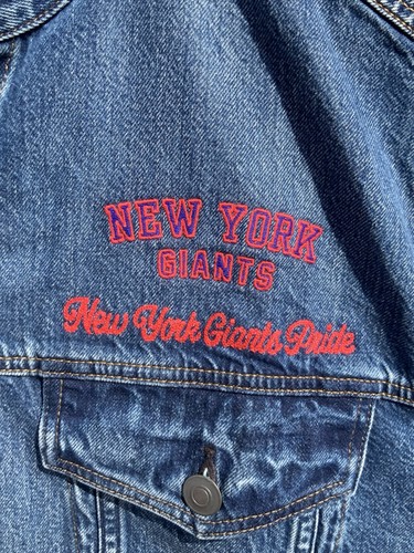 American Eagle (AE) NFL New York Giants Denim Jacket Unisex- Size XXL -New - Picture 8 of 12