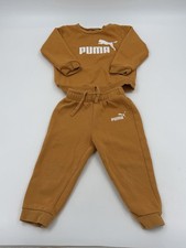 Puma Toddler 2pc Tracksuit Set Orange Sweatshirt Joggers 1 2 Years Unisex