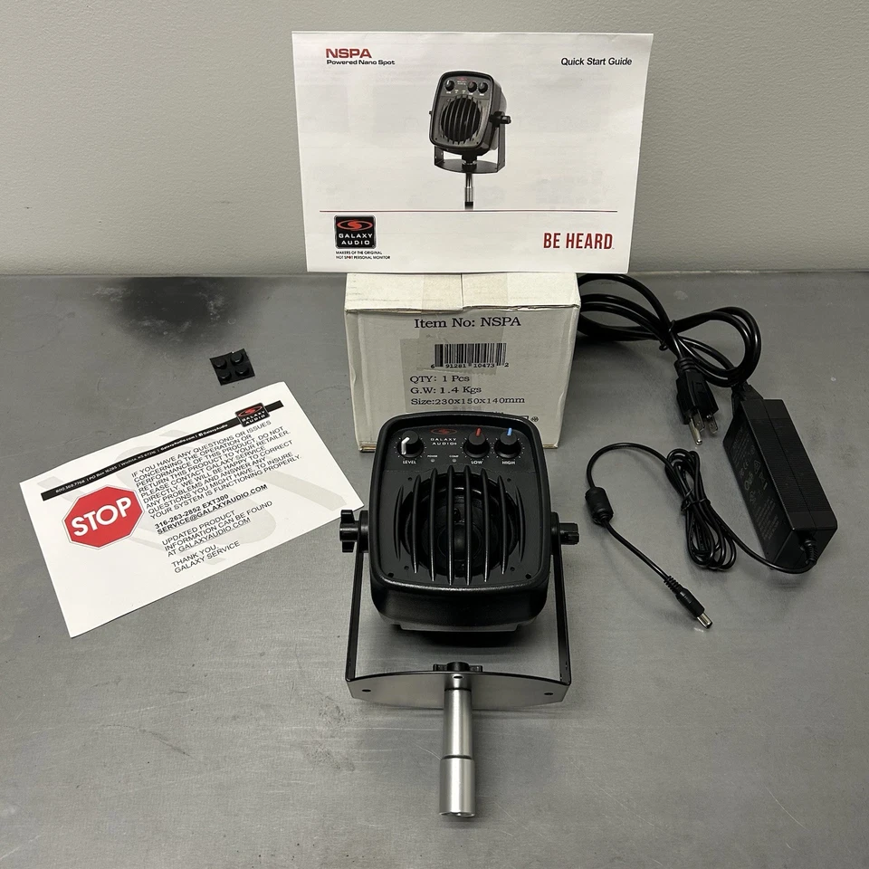 NOVO! Alto-falante monitor pessoal Galaxy Audio NSPA alimentado nano spot - Imagem 2 de 4