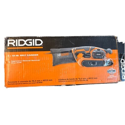 Ridgid Corded Belt Sander 3 in Variable Speed W/ AirGuard R27401 - Lightly Used
