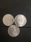 3 Morgan Silver Dollars  1880-S, 1889, 1900