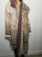 Pakistani Indian Bangali Muslim Kameez Dupatta 2 Piece Suit Desi Dress Size M