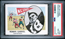 1961 Nu-Card #166 Roman Gabriel RC Rookie PSA 8 NM-MT LA Rams Football Card. rookie card picture