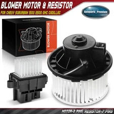 HVAC Blower Motor & Resistor Kit for Chevrolet Suburban 1500 2500 GMC Cadillac