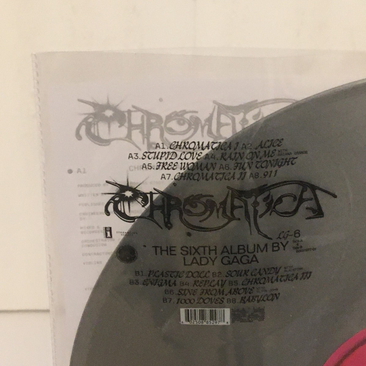 LADY GAGA chromatica Lp SILVER COLORED Vinyl Record Limited