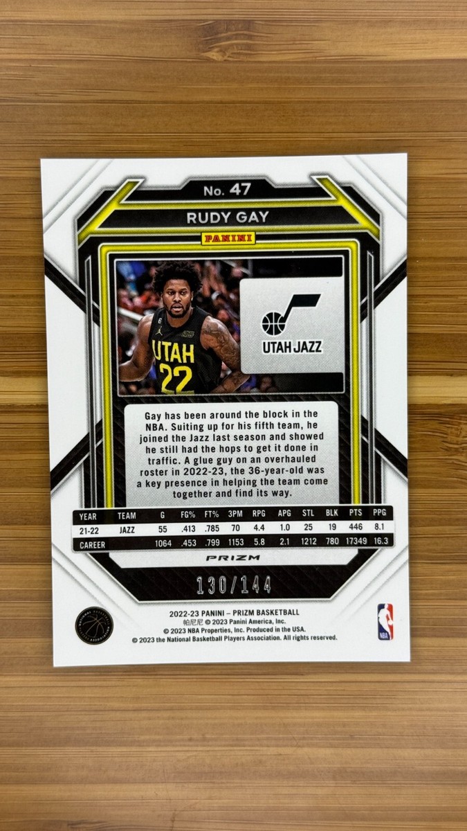 2022-23 Panini Prizm Prizm Blue Sparkle #47 Rudy Gay /144 | eBay