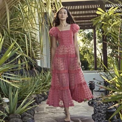 NWT Doen Tulle Lace floral Nadette Dress in Pink sz M | eBay NWT Doen Tulle Lace floral Nadette Dress in Pink sz M | eBay