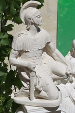 STATUA CENTURIONE/SOLDATO ROMANO IN CEMENTO 60cm DA GIARDINO