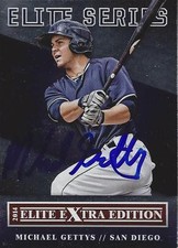 Michael Gettys San Diego Padres 2014 Panini Elite Series Signed Card