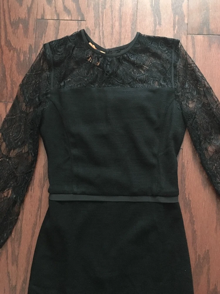 Abito in lana Tory Burch Tiana nero 2