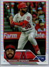 2023 Topps Update Rainbow Foil RC Rookie Michael Stefanic #US124 Angels