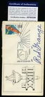 Red Grange Psa Dna Coa Signed 1984 Olympics Fdc Cache Autograph