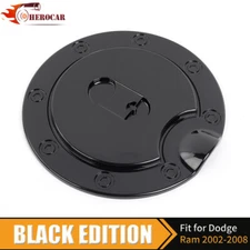 Black Fuel Tank Filler Cap Gas Door Cover Trim for Dodge for Ram 1500 1994-2008