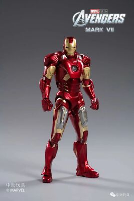 Figurine Iron Man MK7 Marvel Avengers 1/10 Par ZD Toys - 18 Cm - Neuf