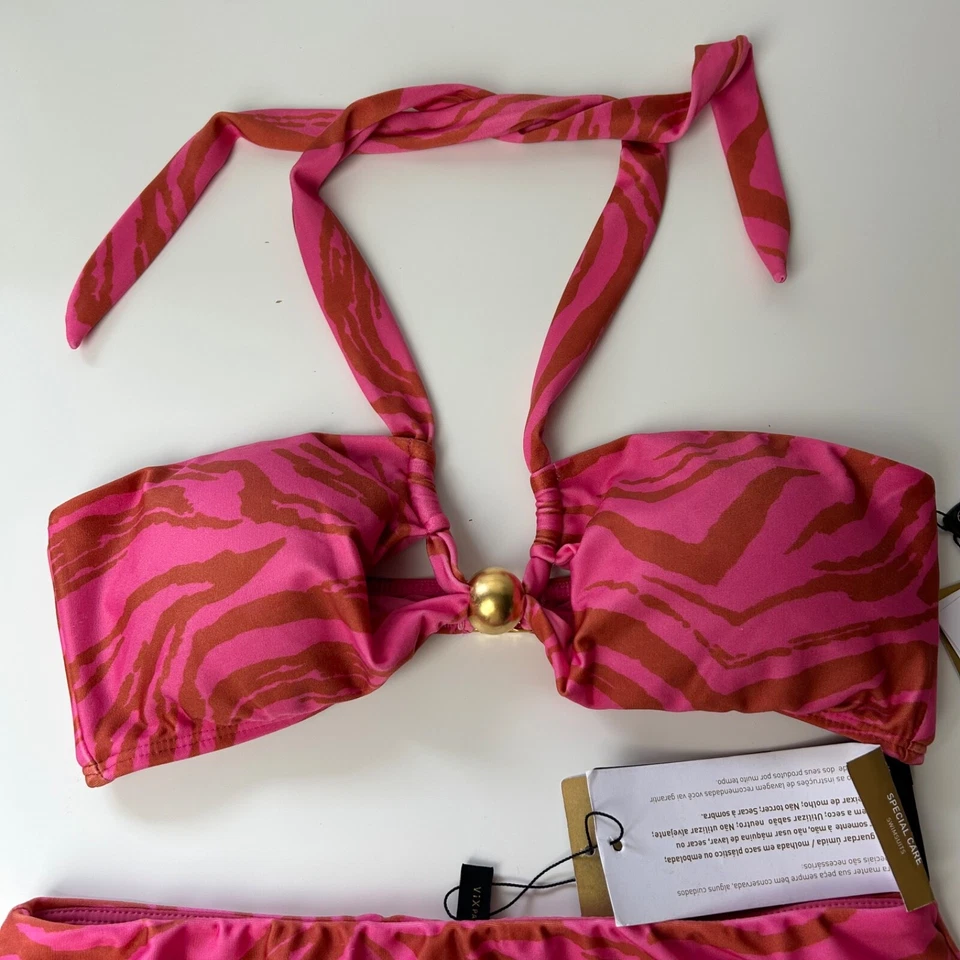 Vix Paula Hermanny Set de Natación Diani Brenda Top L Diani Bella Bottom M Oro Rosa Foto 2 de 4