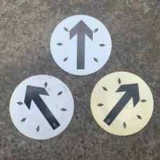 British Army Surplus Genuine Issue White Plastic 200mm Convoy Route Marker Disc