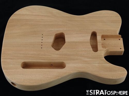 NEW Replacement BODY for Fender Telecaster Tele, Mahogany, Natural Unfinished - Picture 1 of 2