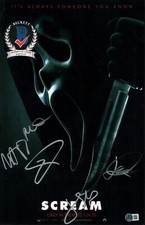 SCREAM SIGNED 11X17 PHOTO MINETTE QUAID BROWN GHOSTFACE HORROR BAS COA LOA SCREAM SIGNED 11X17 PHOTO MINETTE QUAID BROWN GHOSTFACE HORROR BAS COA LOA