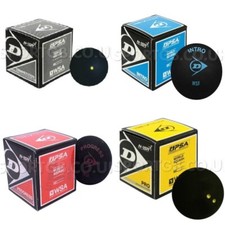 Dunlop Squash Balls Yellow Dot  double yellow dot Red Blue Dot  Pro Competition