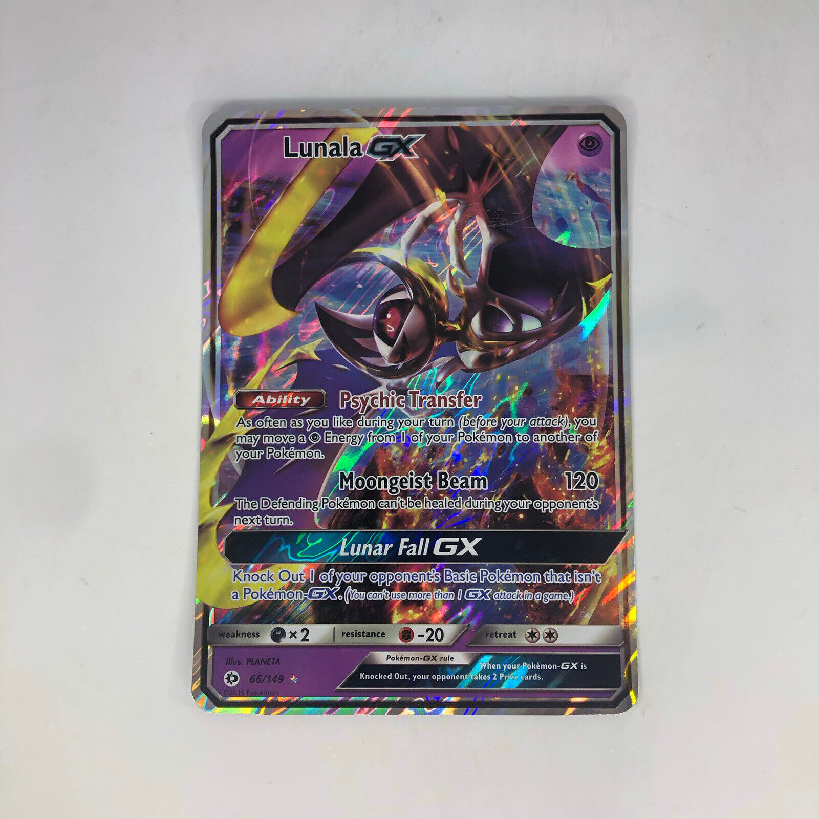 Mavin  Lunala GX 66/149 NM Pokemon Sun And Moon