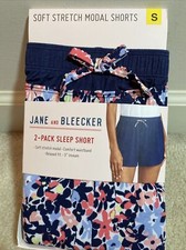 Jane and Bleecker Women's 2-Pack Sleep Shorts Size : S Color: Blue/Pink