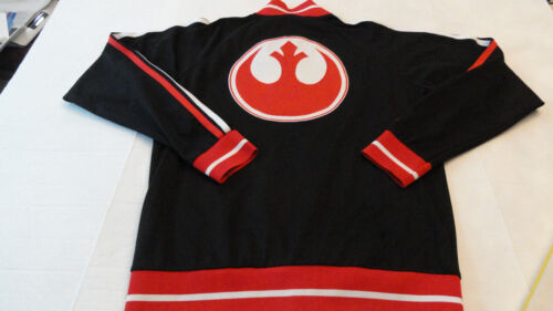 Chaqueta Think Geek Star Wars Disney Lucasfilm Talla M con cremallera completa logotipo rebelde negra - Imagen 1 de 8