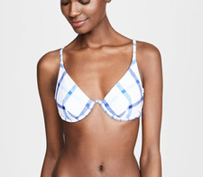 NWT Red Carter Blue White Ivy Underwire Bikini Swimsuit Top XS tmy12