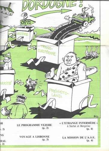 ALLEZ DORDOGNE n° 25 + janvier 1989 + Dessin de BIZ + Vallée de la Vézère - Picture 2 of 2