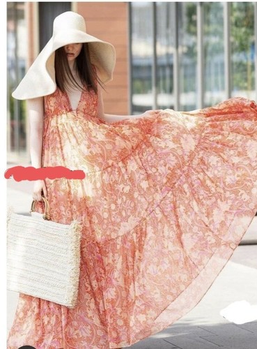 Mango Flowy Summer Vacation Dress XS - Imagen 7 de 12