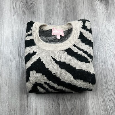 Show Me Your Mumu Duke Pullover Sweater Beige Tiger Knit Womens Size Large