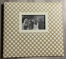 ScrapBook Photo Album 12X12 Light Brown Polka Dots 10 Sleeves