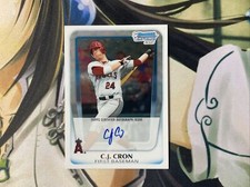 2011 Bowman Chrome  RC. BASEBALL C.J. CRON   AUTO NM MINT