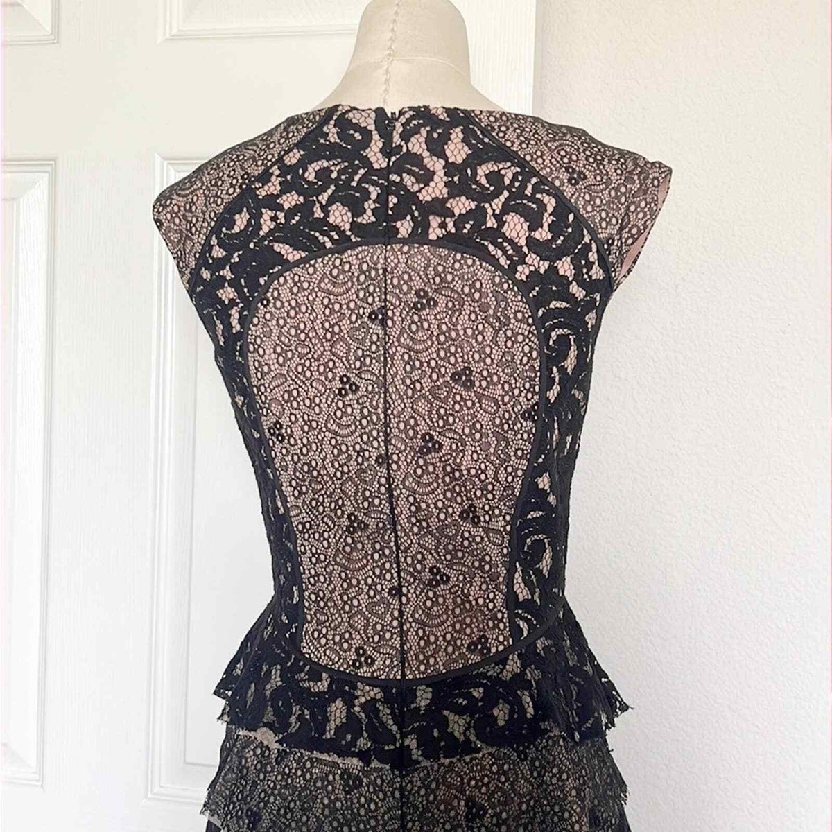 black belle garden lace belted mini dress Joyful Bond Belted Lace Mini Dress in Black