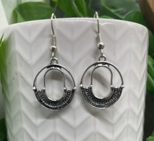 1.5  Silver-tone Boho Retro Dangle Earring Set New Free Ship B4825