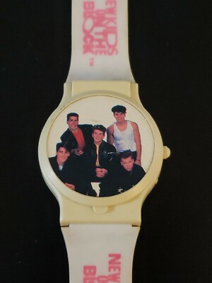 Vintage Rare New Kids On The Block Watch Nice Kids White | eBay display picture 2