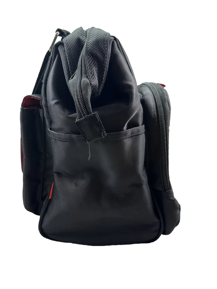 Fisher Price Fastfinder 豪华宽开口信使尿布袋黑色 — 第 4/4 张图片