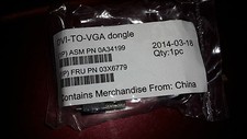 Image of DVI-I DUAL MALE TO VGA FEMALE ADAPTER - DONGLE