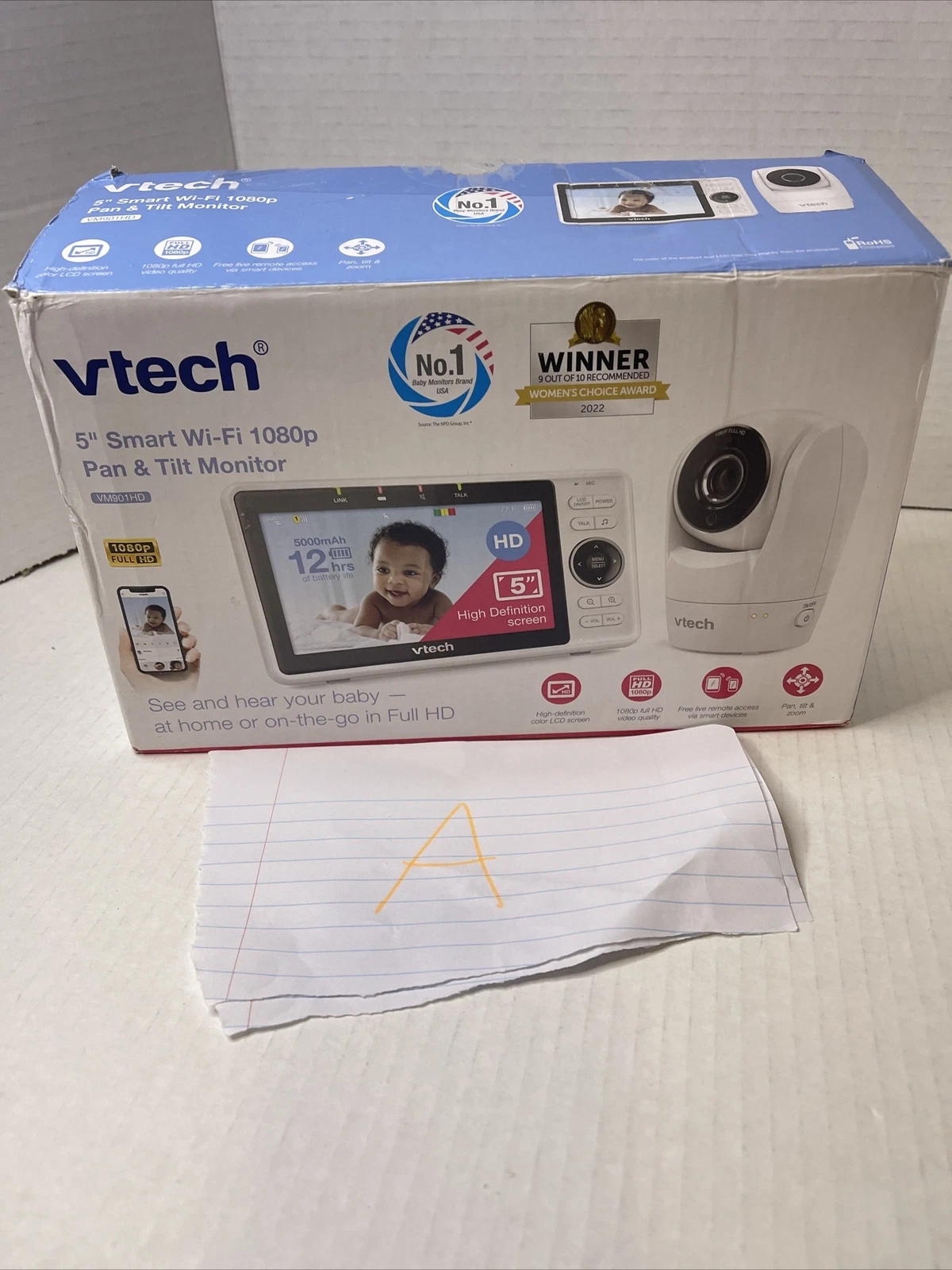 VTech 5” Smart Monitor Camera Wi-Fi 1080P Pan & Tilt (RM5764HD) - [LN]™