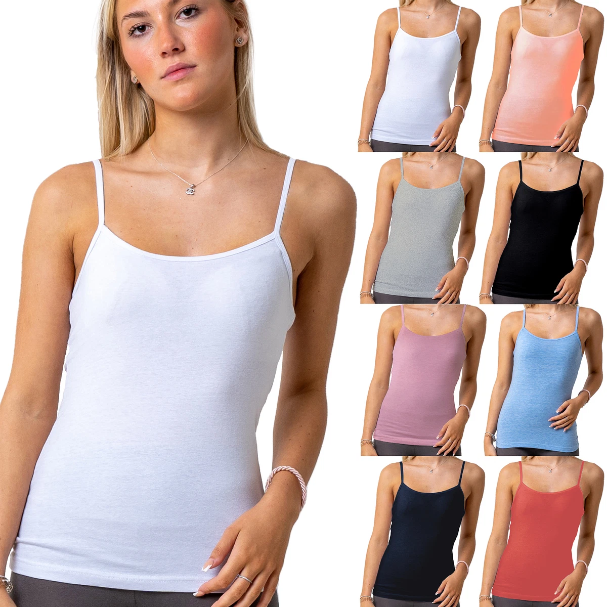 Strappy Scoop Neck Cami