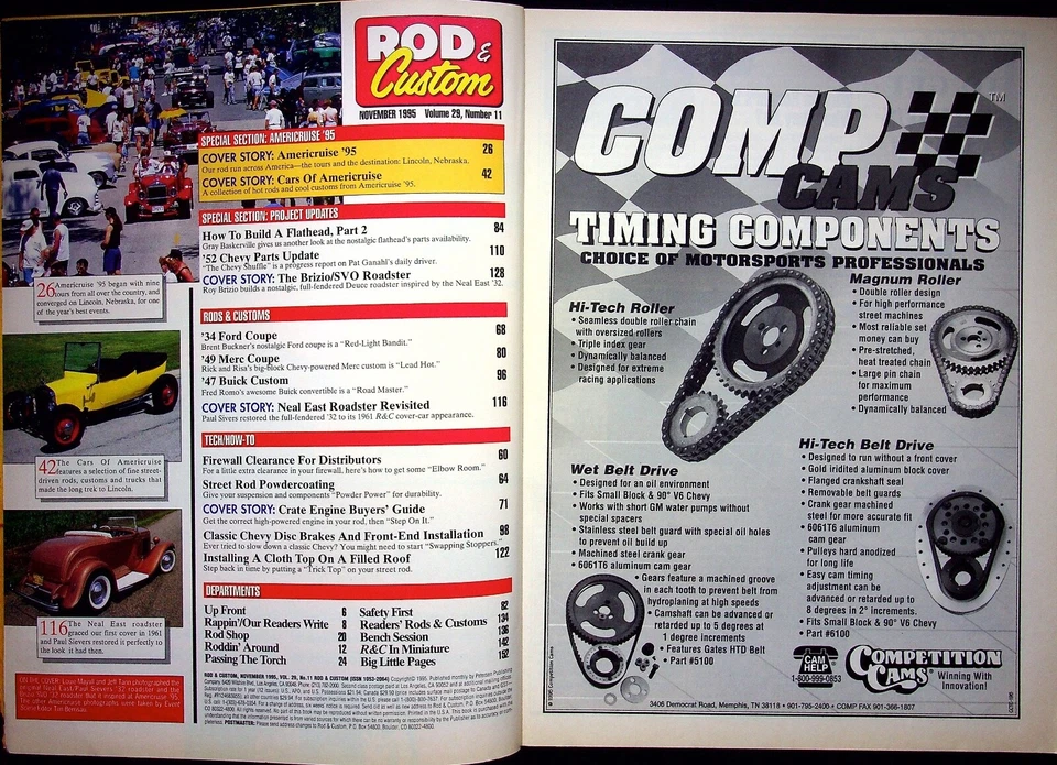 ROD CUSTOM MAGAZINE, NOVEMBER 1995 VOLUME 29, NUMBER 11 - Image 2 of 4